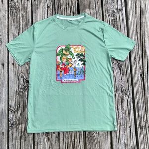 2/$10 Mens M Graphic Let’s Go Fishing Funny Novelty Print Tee Top Tshirt
